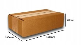 MEGA MOCNE PUDEŁKO KARTON 190x190x70 SZARE 10s BC
