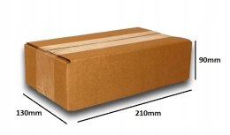 MEGA MOCNE PUDEŁKO KARTON 210x130x90 SZARE 10s EB