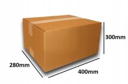 MEGA MOCNE PUDEŁKO KARTON 400x280x300 SZARE 10 BC