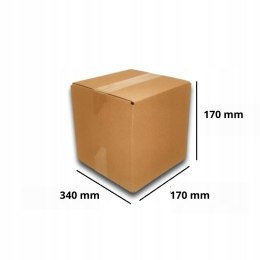PUDEŁKO OPAKOWANIE KARTON 340x170x170 SZARE 25s C