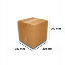 MEGA MOCNE PUDEŁKO KARTON 380x300x260 SZARE 100s EB