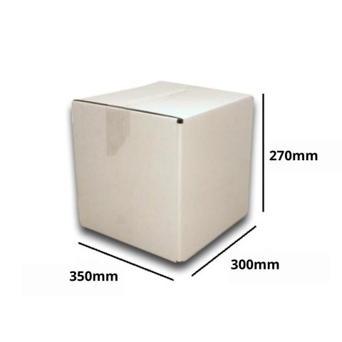 PUDEŁKO OPAKOWANIE KARTON 350x300x270 BIAŁE 100szt E