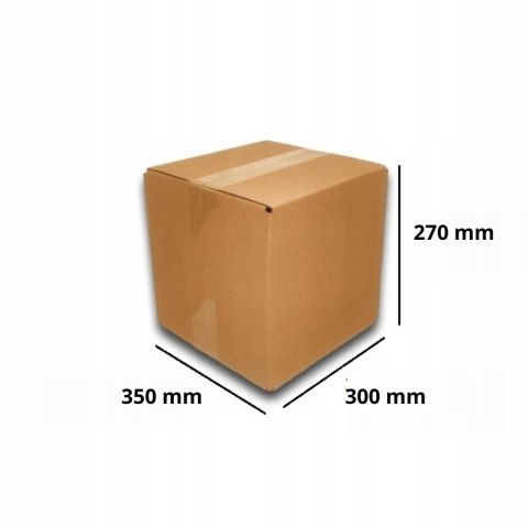 PUDEŁKO OPAKOWANIE KARTON 350x300x270 SZARE 100szt BC