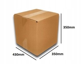 MEGA MOCNE PUDEŁKO KARTON 430x350x350 SZARE 20 BC