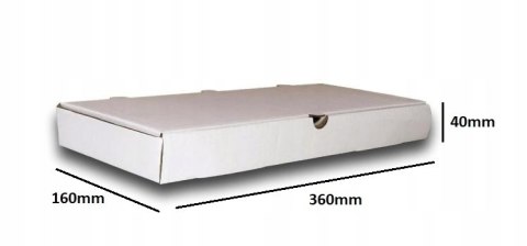 PUDEŁKO OPAKOWANIE KARTON 360x160x40 BIAŁE 50szt E PUDEŁKO OPAKOWANIE KARTON 360x160x40 BIAŁE 50szt E