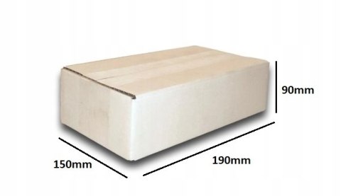 PUDEŁKO OPAKOWANIE KARTON 190x150x90 BIAŁE 10szt B PUDEŁKO OPAKOWANIE KARTON 190x150x90 BIAŁE 10szt B