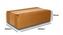 PUDEŁKO OPAKOWANIE KARTON 220x160x70 SZARE 25szt B