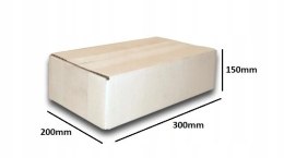 PUDEŁKO OPAKOWANIE KARTON 300x200x150 BIAŁE 25sz E