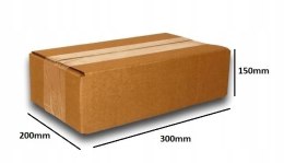 PUDEŁKO OPAKOWANIE KARTON 300x200x150 SZARE 25sz E