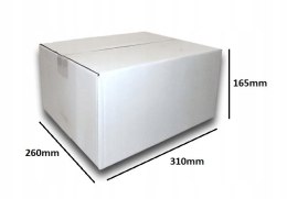 PUDEŁKO OPAKOWANIE KARTON 310x260x165 BIAŁE 10sz B