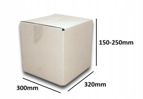 PUDEŁKO OPAKOWANIE KARTON 320x300x250 BIAŁE 10 B PUDEŁKO OPAKOWANIE KARTON 320x300x250 BIAŁE 10 B