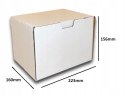 PUDEŁKO OPAKOWANIE KARTON 223x160x156 BIAŁE 25sz E