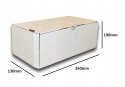 PUDEŁKO OPAKOWANIE KARTON 350x130x190 BIAŁE 50sz E