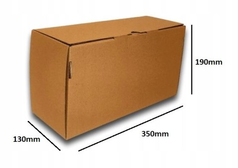 PUDEŁKO OPAKOWANIE KARTON 350x130x190 SZARE 50sz E PUDEŁKO OPAKOWANIE KARTON 350x130x190 SZARE 50sz E