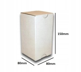 PUDEŁKO OPAKOWANIE KARTON 80x80x150 BIAŁE 10szt E