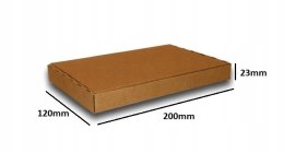 PUDEŁKO OPAKOWANIE na DOKUMENTY 200x120x23 25szt E