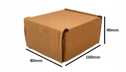 PUDEŁKO OPAKOWANIE KARTON 100x80x40 SZARE 25szt E