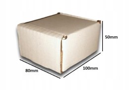 PUDEŁKO OPAKOWANIE KARTON 100x80x50 BIAŁE 25szt E