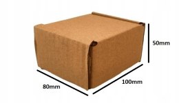 PUDEŁKO OPAKOWANIE KARTON 100x80x50 SZARE 25szt B