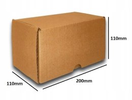 PUDEŁKO OPAKOWANIE KARTON 200x110x110 SZARE 25sz B