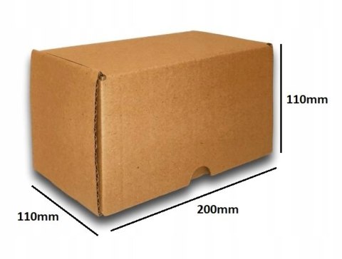 PUDEŁKO OPAKOWANIE KARTON 200x110x110 SZARE 25sz B PUDEŁKO OPAKOWANIE KARTON 200x110x110 SZARE 25sz B