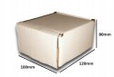Pudełko OPAKOWANIE KARTON 120x100x80 BIAŁE 25szt E