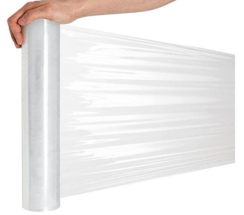 Folia stretch transparentna 3 kg - 2,7 kg netto - 21 mikronów - mocna