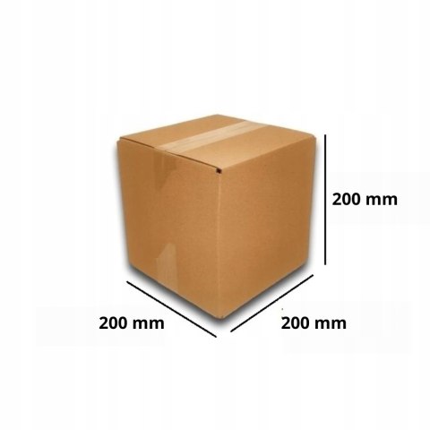 MEGA MOCNE PUDEŁKO KARTON 200x200x200 SZARE 100s EB MEGA MOCNE PUDEŁKO KARTON 200x200x200 SZARE 100s EB