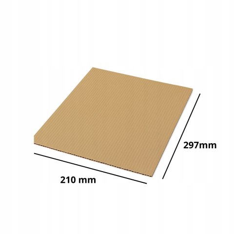 PRZEKŁADKI TEKTUROWE ARKUSZE TEKTURA FALISTA A4 210x297 100 szt EB