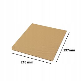 PRZEKŁADKI TEKTUROWE ARKUSZE TEKTURA FALISTA A4 210x297 100 szt FALA B