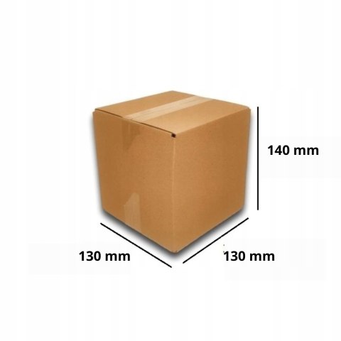 PUDEŁKO OPAKOWANIE KARTON 130x130x140 SZARE 100szt BC PUDEŁKO OPAKOWANIE KARTON 130x130x140 SZARE 100szt BC