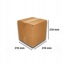 PUDEŁKO OPAKOWANIE KARTON 210x210x210 SZARE 100szt B